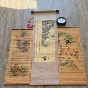 Elegant oriental Scroll Wall Art & Decor vintage
